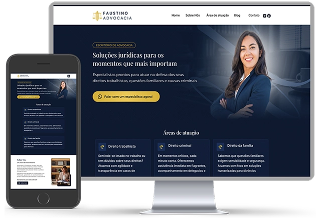 Criação de site para advogado